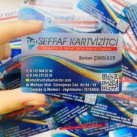şeffaf kartvizit